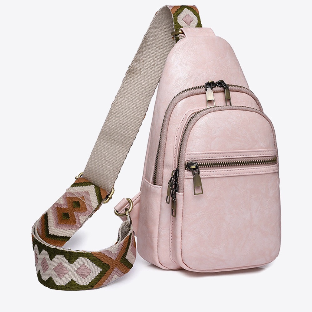 SHEIN Luxe Adored It's Your Time PU Leather Sling Bag